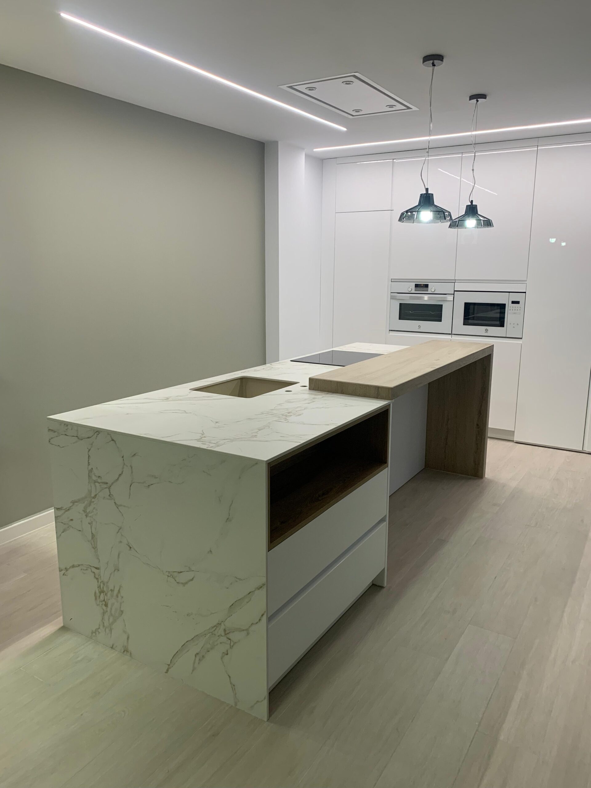 cocina de marmol