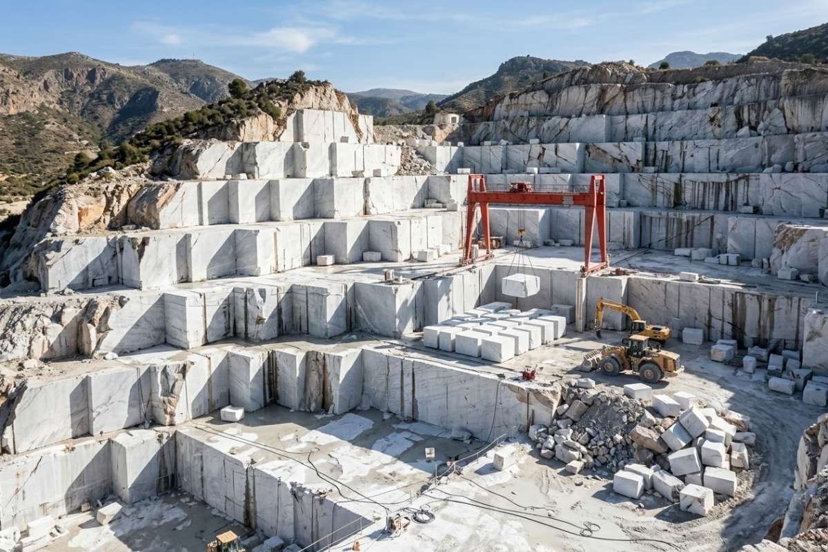 Cómo se extrae el mármol de las canteras