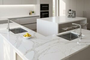 tipos de cuarzo blanco para cocinas