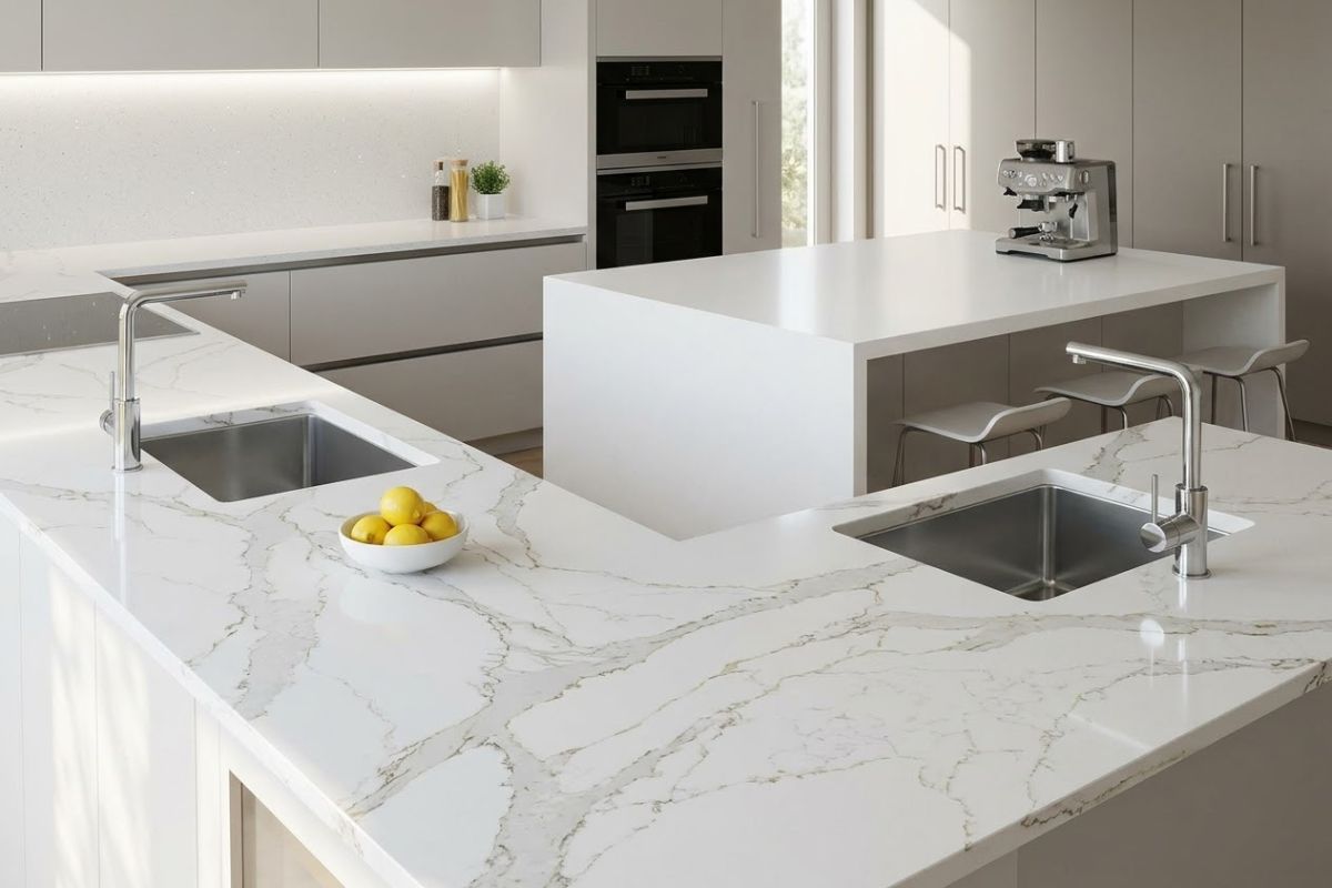tipos de cuarzo blanco para cocinas